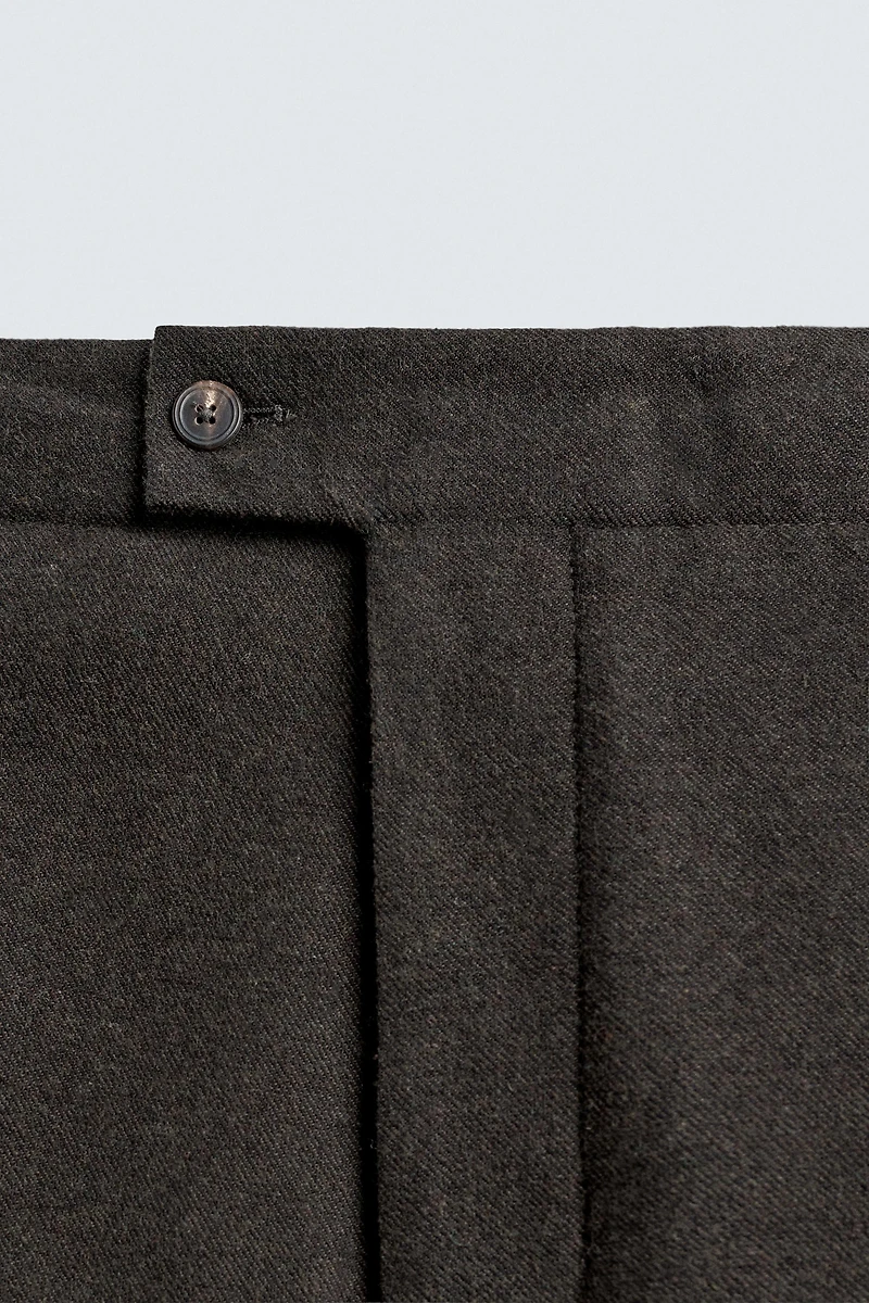 PANTALON REGULAR FIT EN FLANELLE