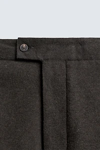 PANTALON REGULAR FIT EN FLANELLE