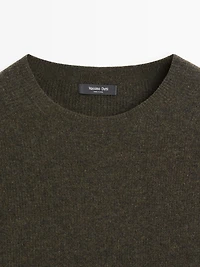 Pull en maille de laine mélangée sans coutures