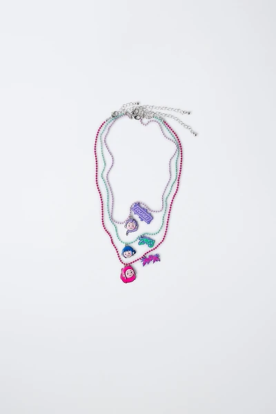 PACK OF THREE NECKLACES KPOP DEMON HUNTERS™ NETFLIX ©