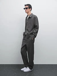 Blouson laine total look