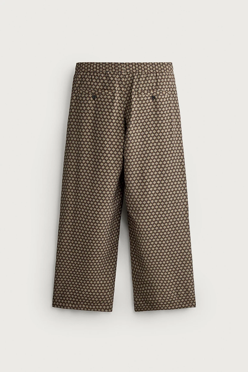 PRINTED JOGGER WAIST PANTS