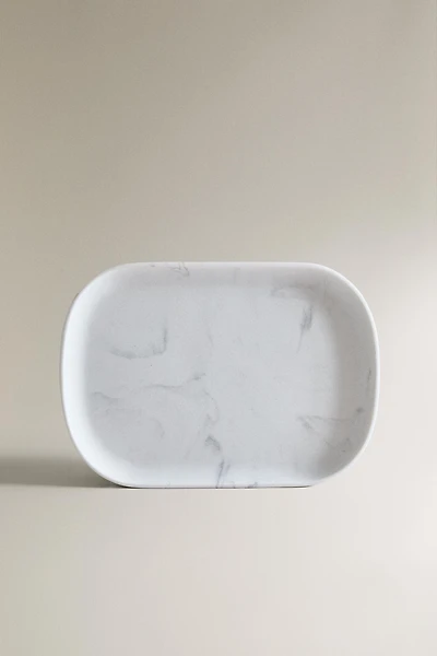 MARBLE-EFFECT BATHROOM TRAY