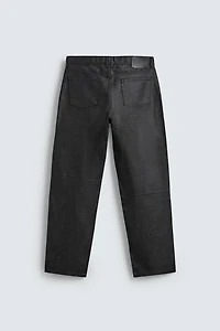 WAXED FINISH STRAIGHT FIT JEANS