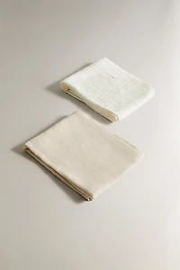 EMBROIDERED BABY MUSLIN CLOTHS (PACK OF 2)