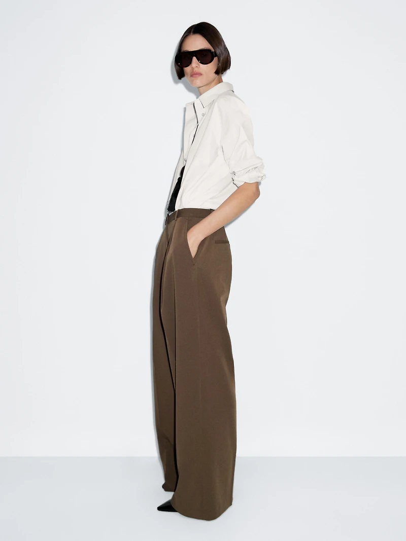 Pantalon à pinces large