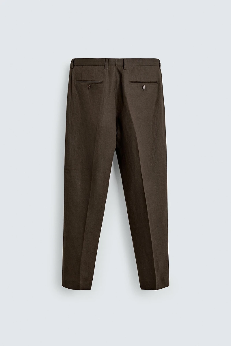 100% LINEN SUIT PANTS