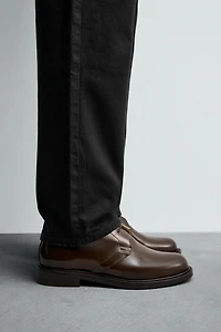 GLOSSY LEATHER BOOTS