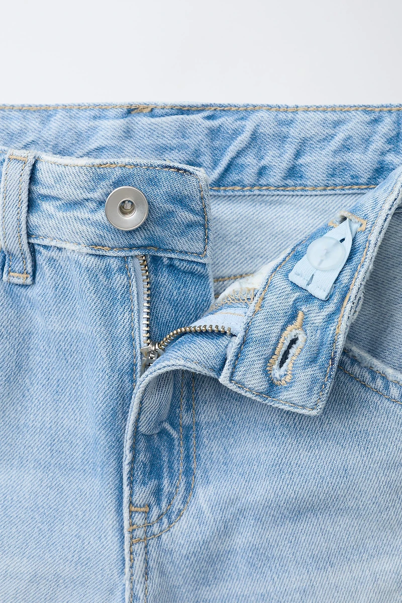 RIPPED LONG SHORTS