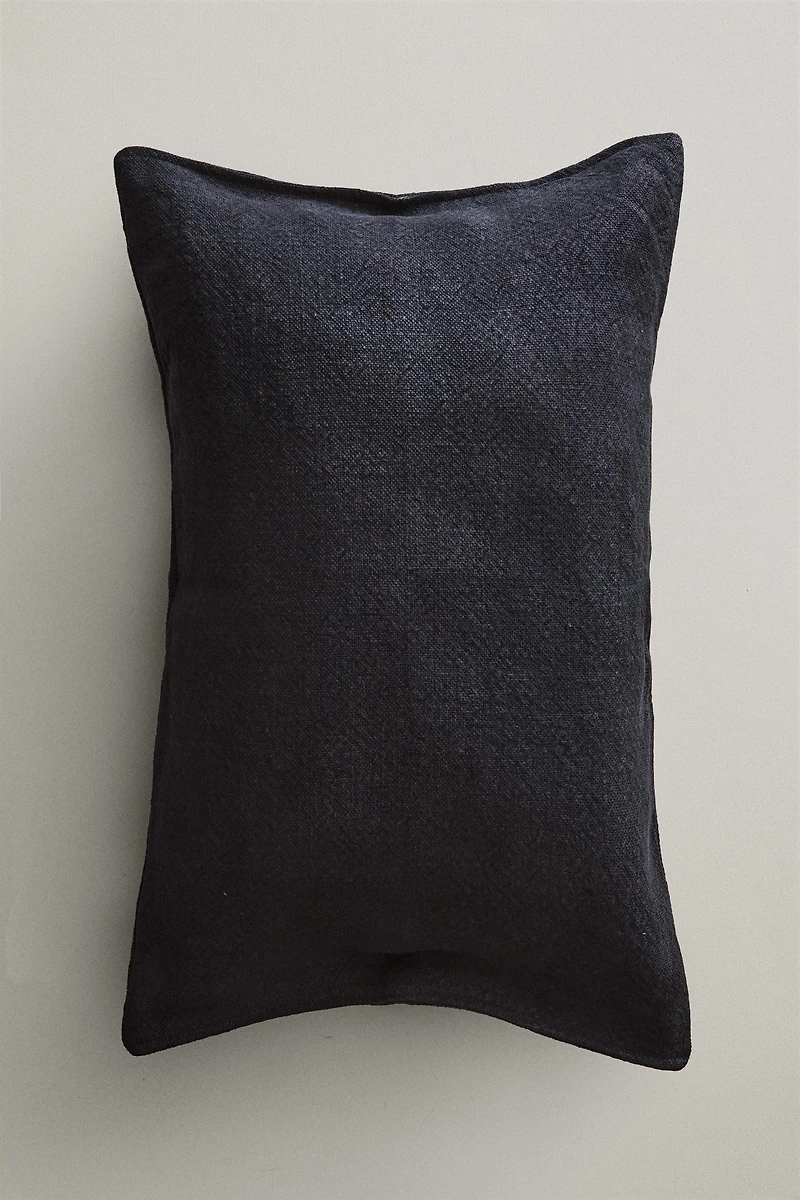 JUTE THROW PILLOW COVER