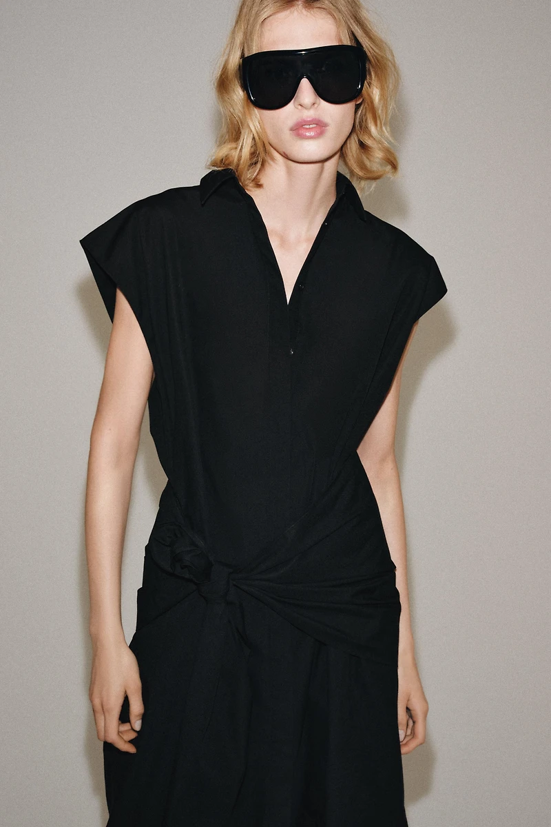 ZW COLLECTION SASH SHIRT DRESS