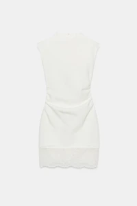 STRETCH LACE SHORT DRESS