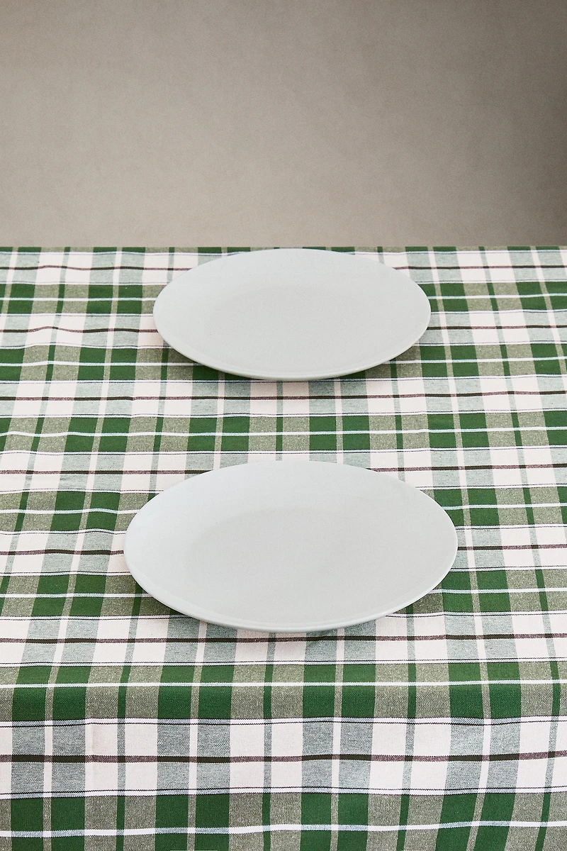 DYED THREAD TABLECLOTH