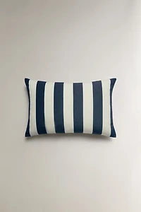 HOUSSE DE COUSSIN RAYURES LARGES