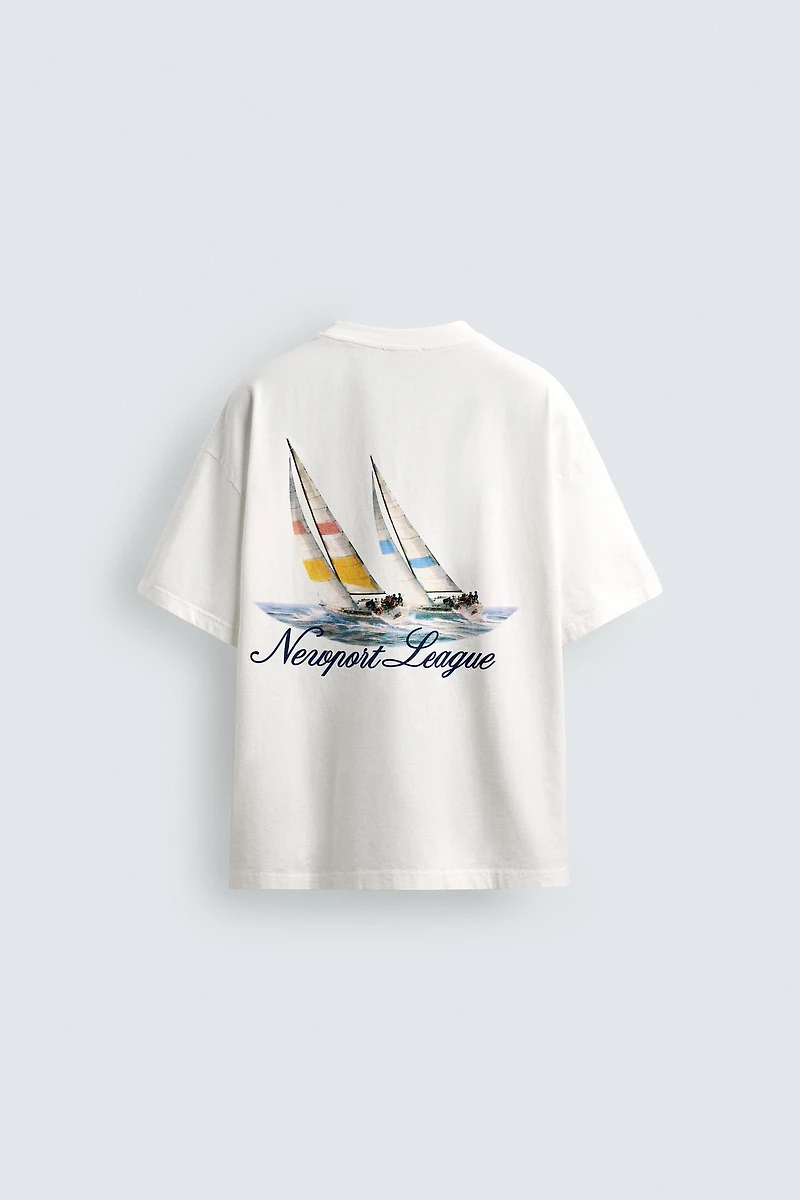 T-SHIRT IMPRIMÉ NAUTIQUE BIMATIÈRE
