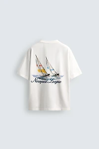T-SHIRT IMPRIMÉ NAUTIQUE BIMATIÈRE