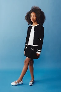 BOW KNIT SKIRT