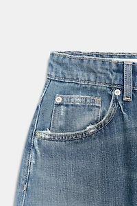 TRF MID-RISE BAGGY BALLOON JEANS