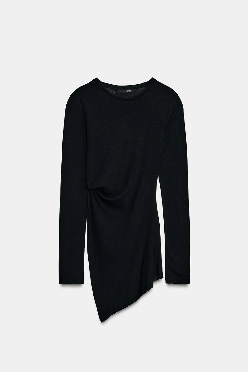 T-SHIRT DRAPÉ LATÉRAL