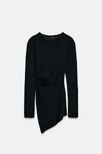 T-SHIRT DRAPÉ LATÉRAL