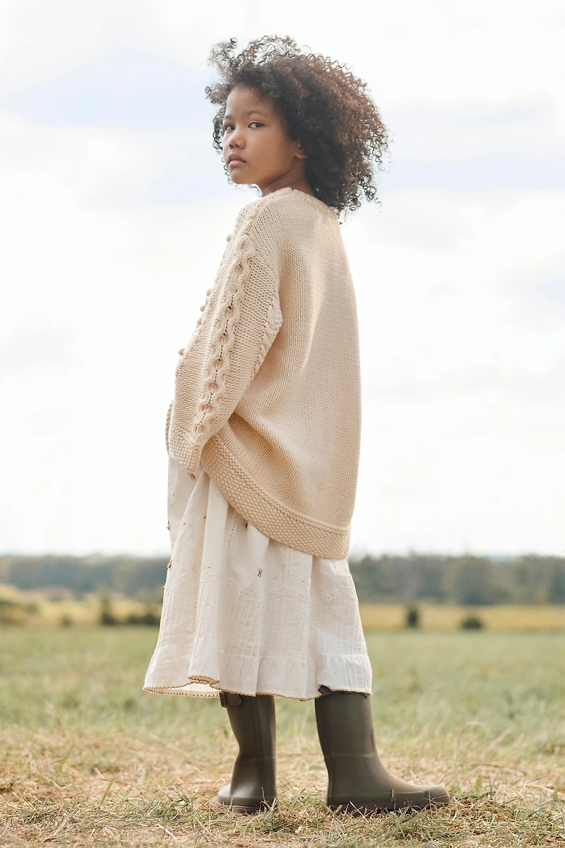 LIMITED EDITION EMBROIDERED KNIT DRESS