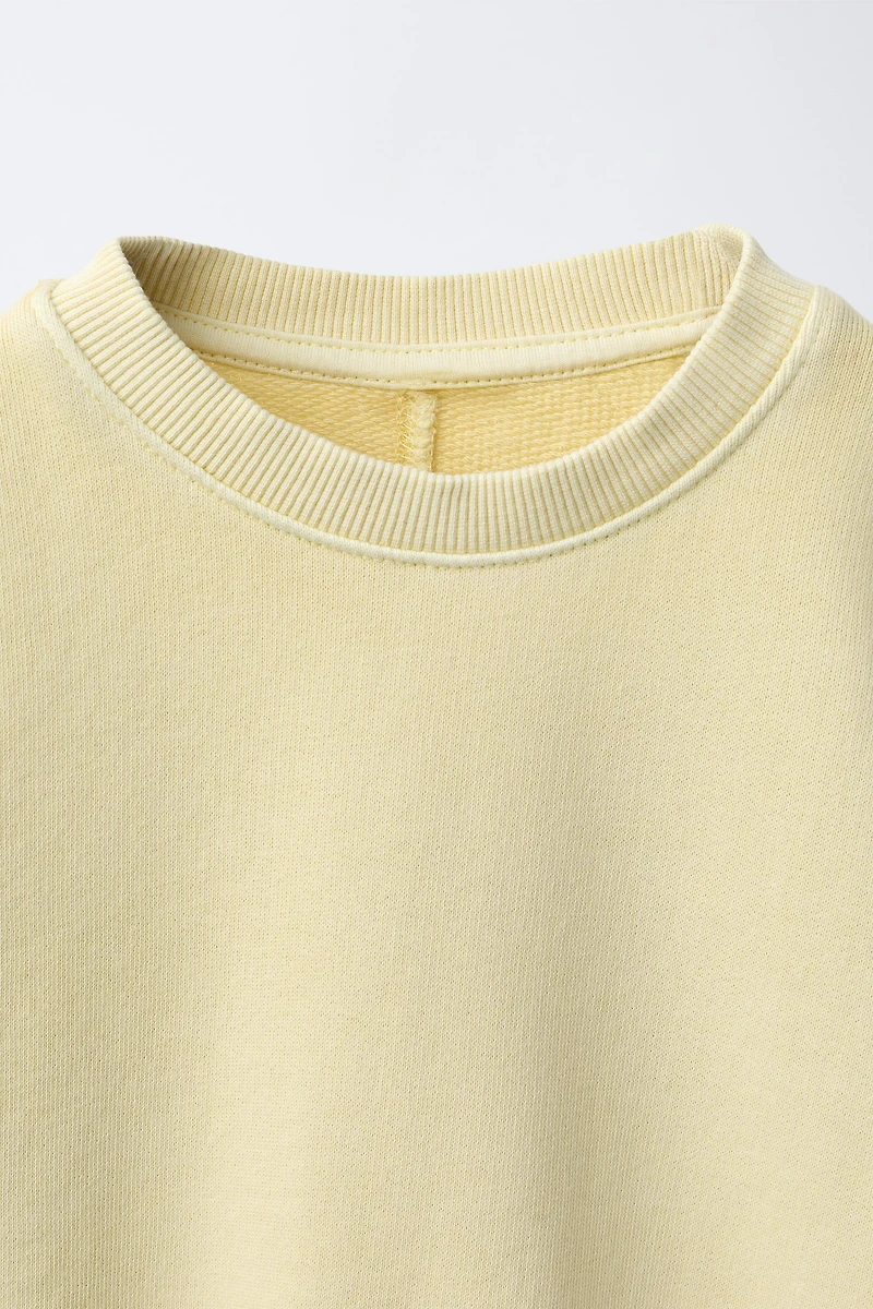 SWEATSHIRT AND WIDE LEG PANTS SET WITH LABEL