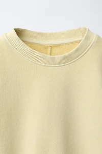 SWEATSHIRT AND WIDE LEG PANTS SET WITH LABEL