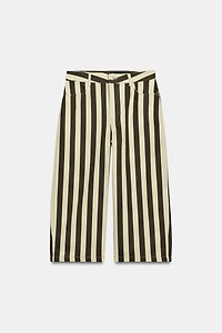 ZW COLLECTION CROPPED STRIPED TROUSERS