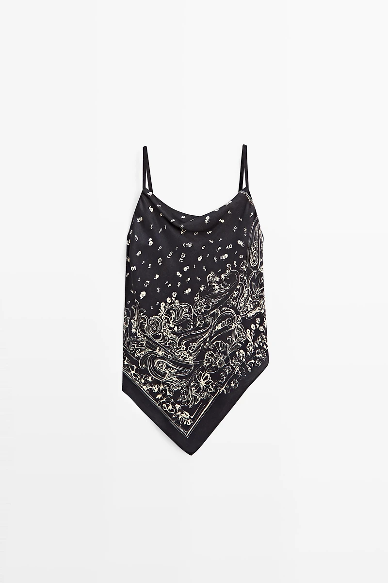 Flowing paisley top
