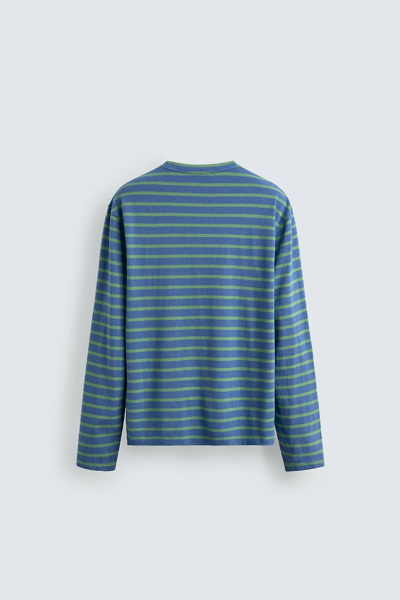 STRIPED JACQUARD T-SHIRT