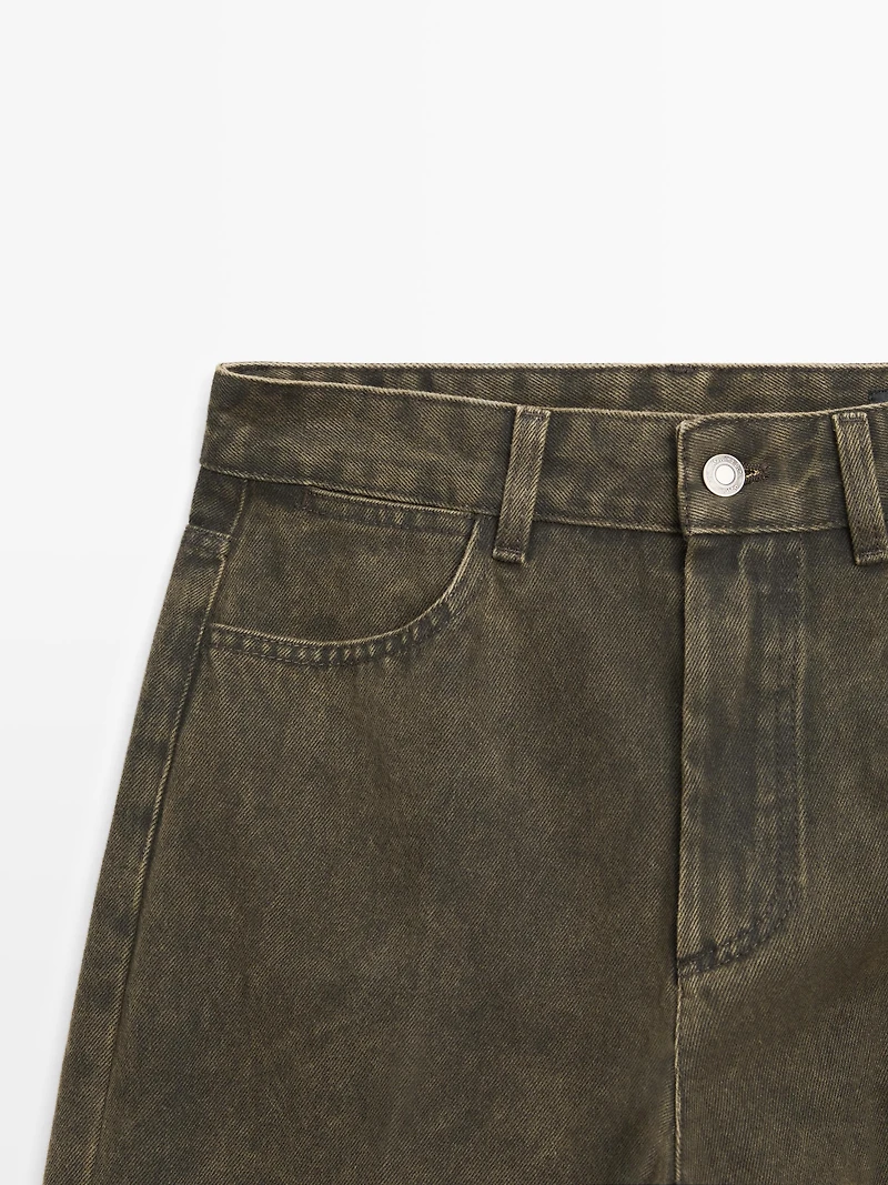 Mid-rise balloon fit jeans