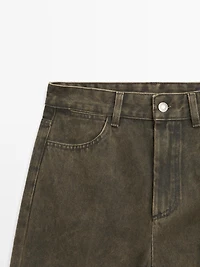 Mid-rise balloon fit jeans
