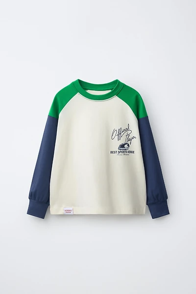 COLOR BLOCK GRAPHIC T-SHIRT
