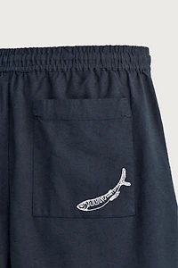 SHORT COURT BRODERIE POISSON