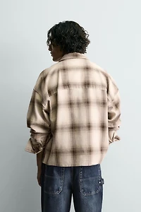 TEXTURED PLAID SHIRT