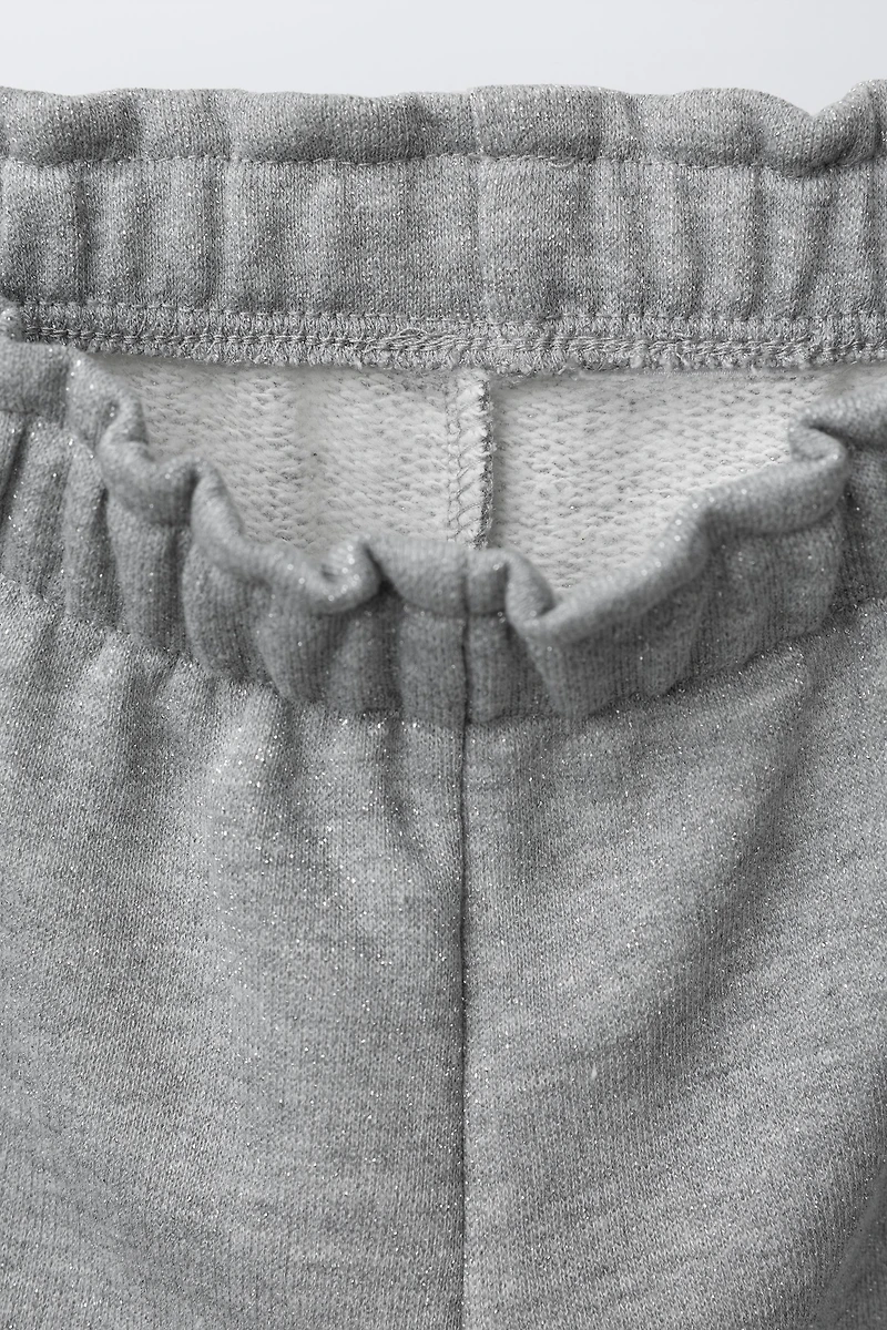 SPARKLY BOW PLUSH PANTS