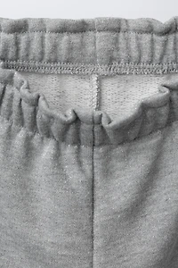 SPARKLY BOW PLUSH PANTS