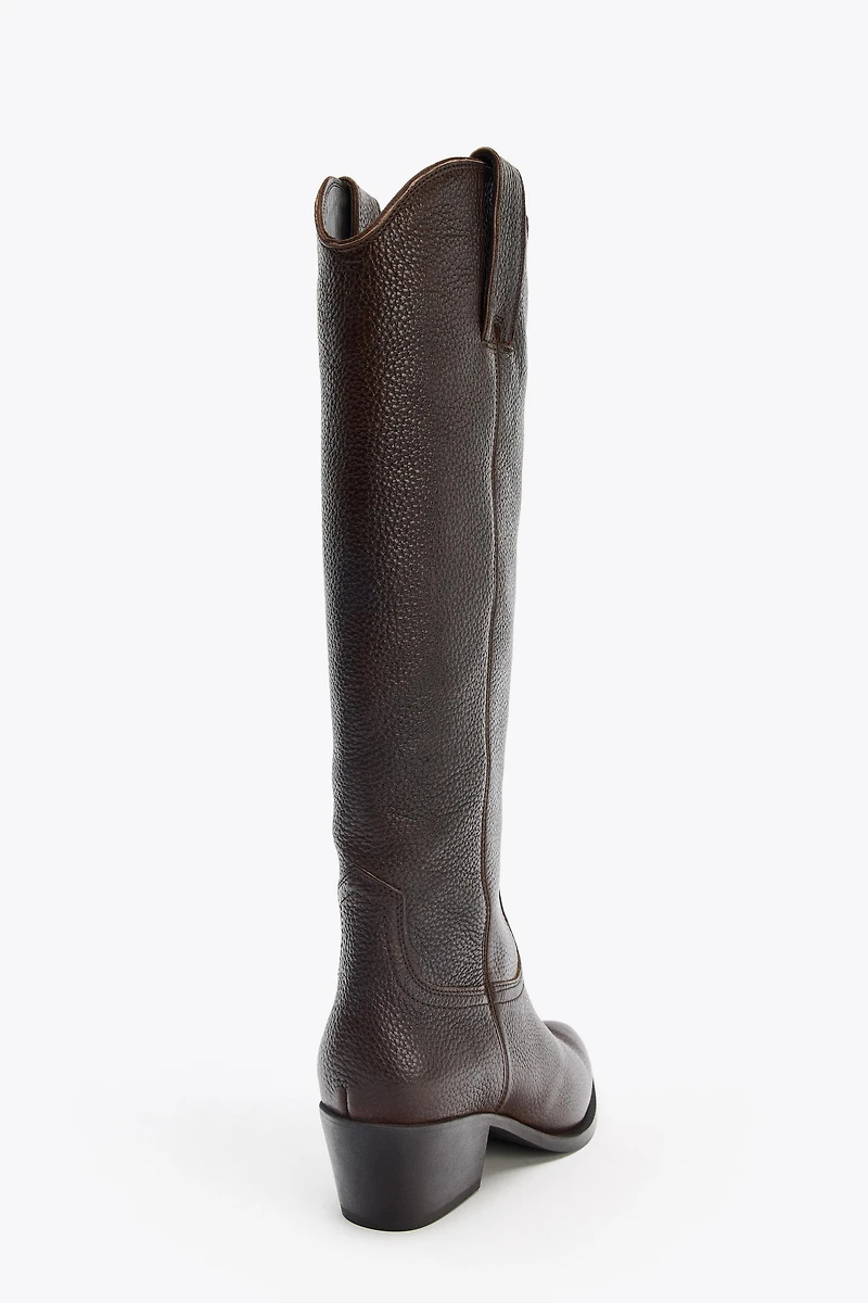LEATHER HIGH BOOTS