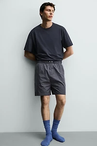 PLAID BERMUDA PAJAMA SET