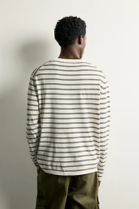 LIGHTWEIGHT STRIPED JACQUARD JUMPER