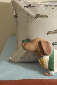 KIDS KNITTED DOG CUSHION