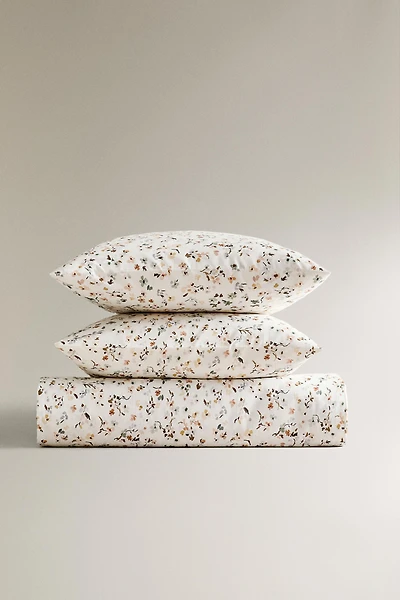 FLORAL PRINT DUVET COVER