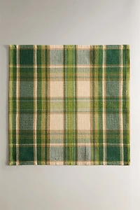 SET OF CHECK WAFFLE-KNIT KITCHEN TOWELS (SET OF 3)