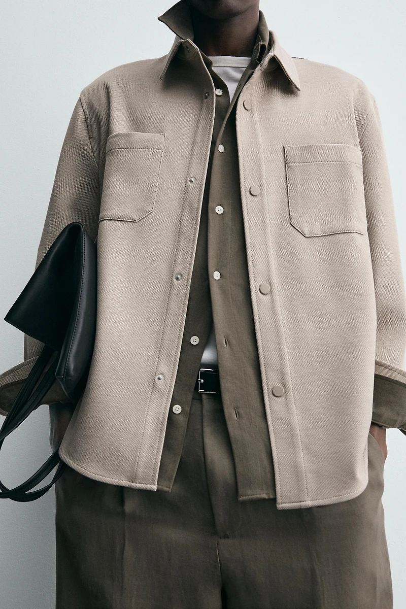 COMFORT TEXTURED OVERSHIRT