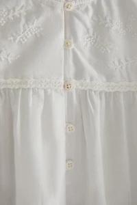 CHEMISE DE NUIT COTON BRODÉE