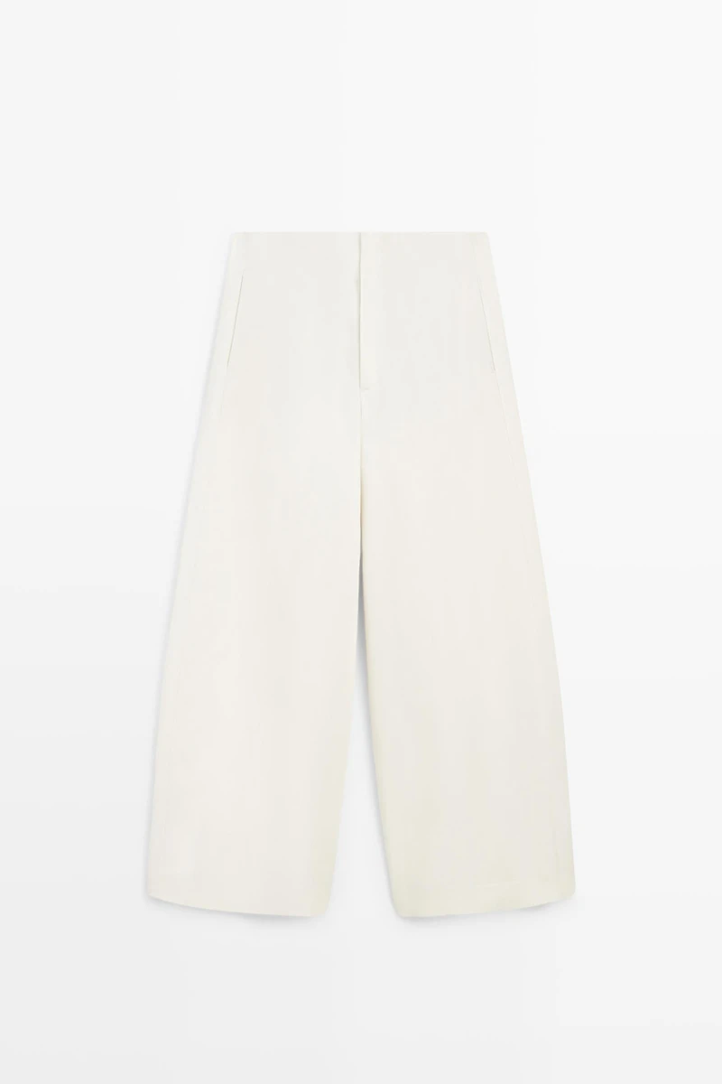 Flowing barrel fit trousers