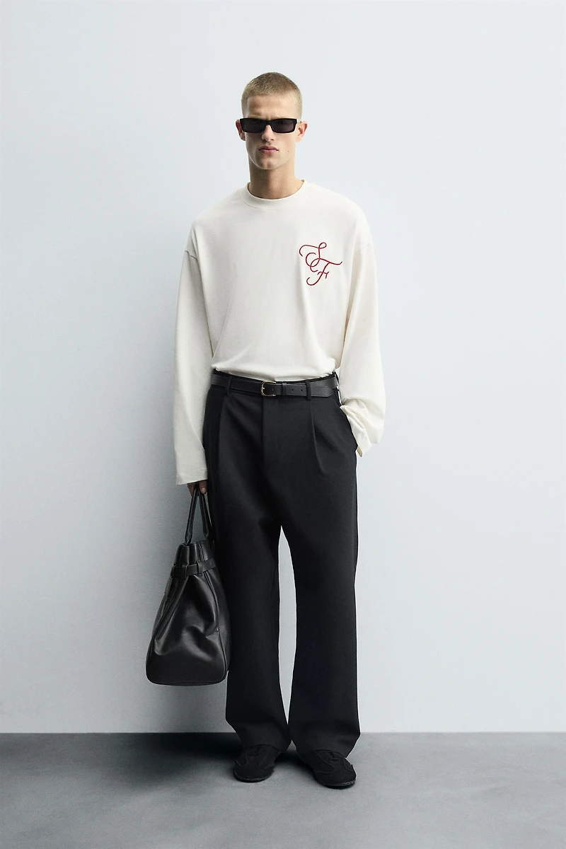 BOXY FIT EMBROIDERED T-SHIRT