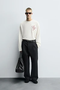 BOXY FIT EMBROIDERED T-SHIRT