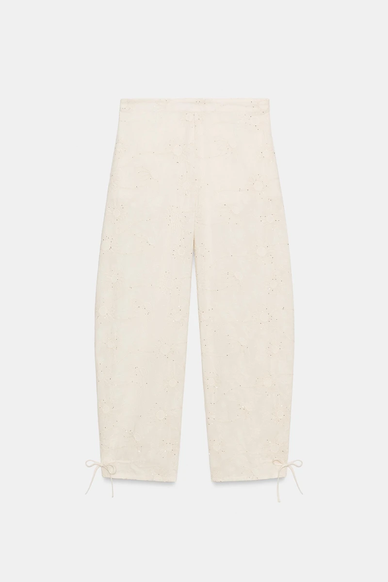 SEQUIN EMBROIDERED BLOOMER PANTS