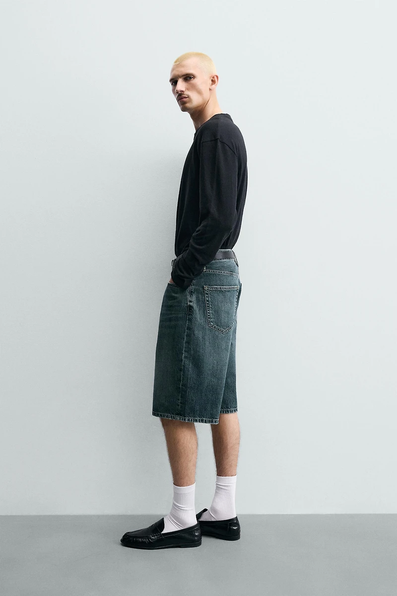 LOOSE FIT DENIM SHORTS